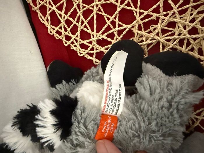 Wild Republic peluche lémurien junior 18 cm gris peluche - photo numéro 2