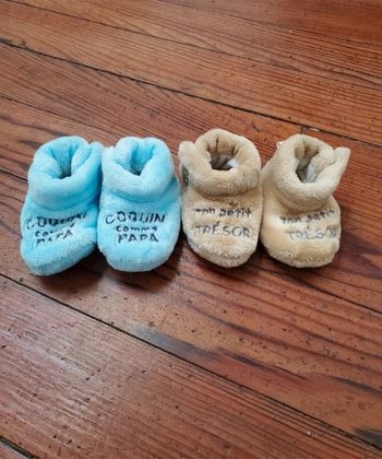 2 paires de chaussons