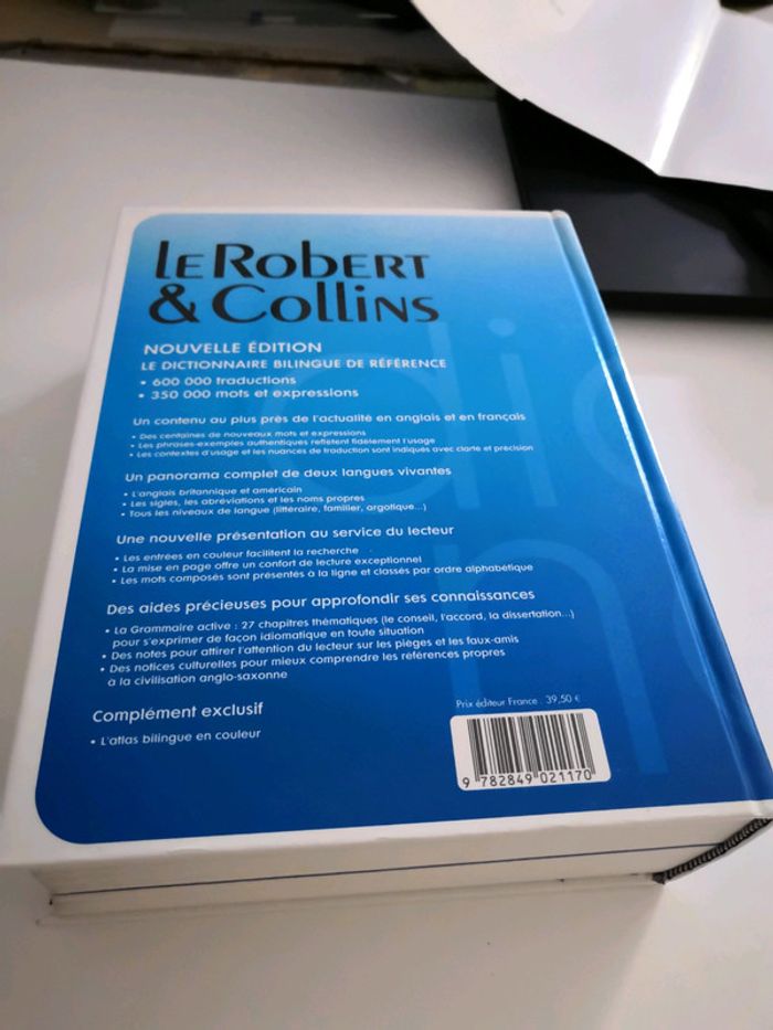 Dictionnaire Le Robert & Collins français/anglais et anglais/français - photo numéro 2