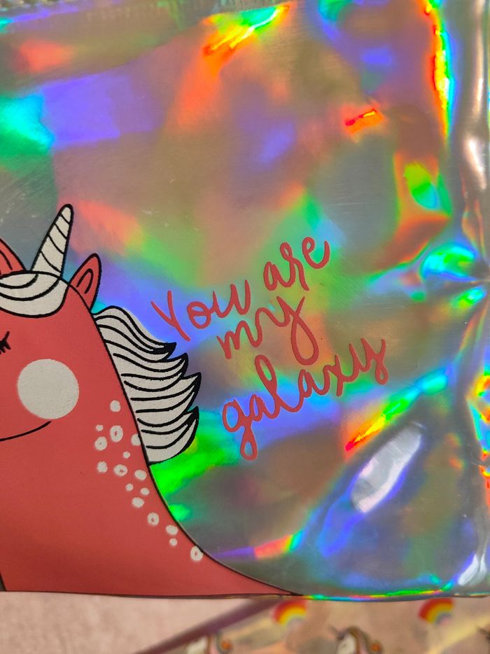 Porte monnaie licorne 🦄 You are my Galaxy - photo numéro 2