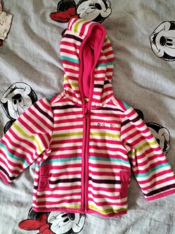 Veste polaire multicolore