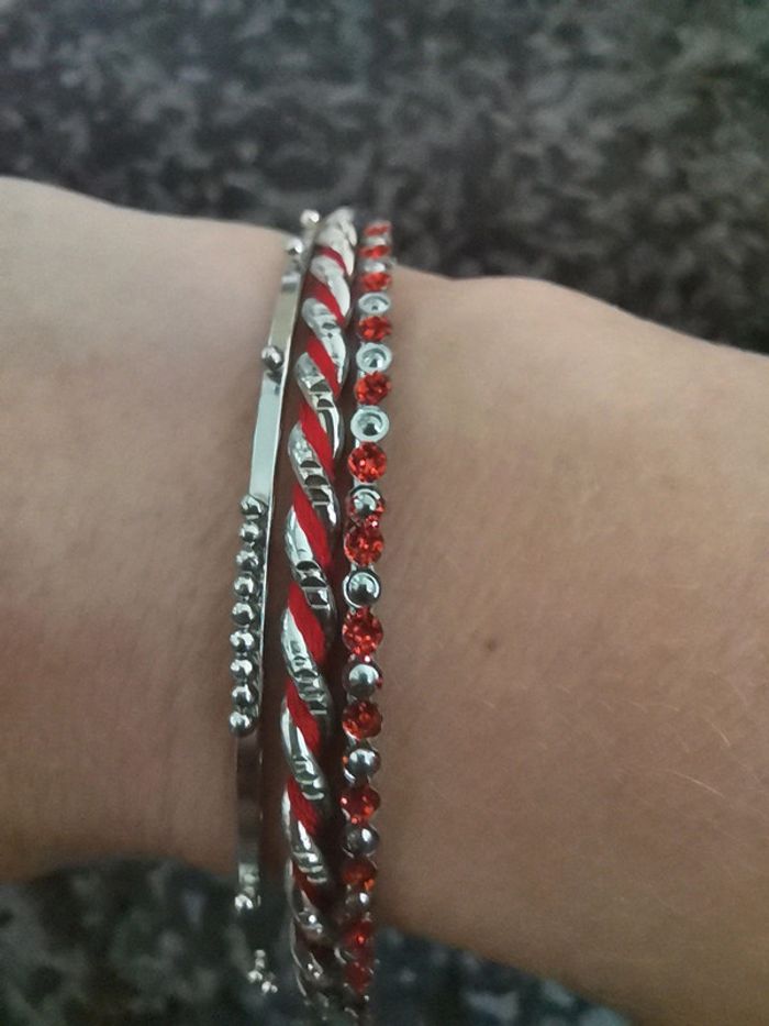 Lot de 3 bracelets fins