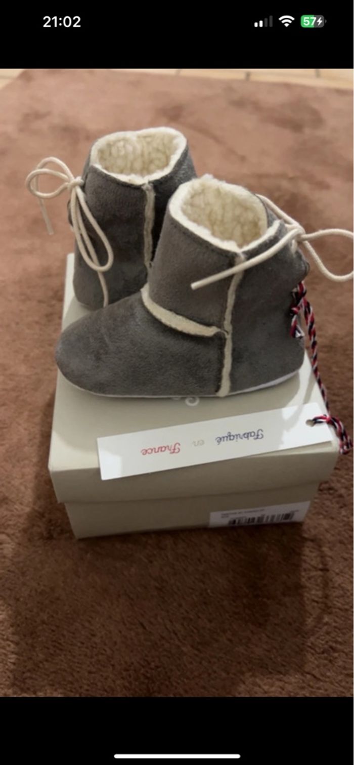 Chaussons/ bottines tartine et chocolat - photo numéro 3