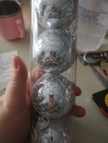 Lot de 4 boules de Noël