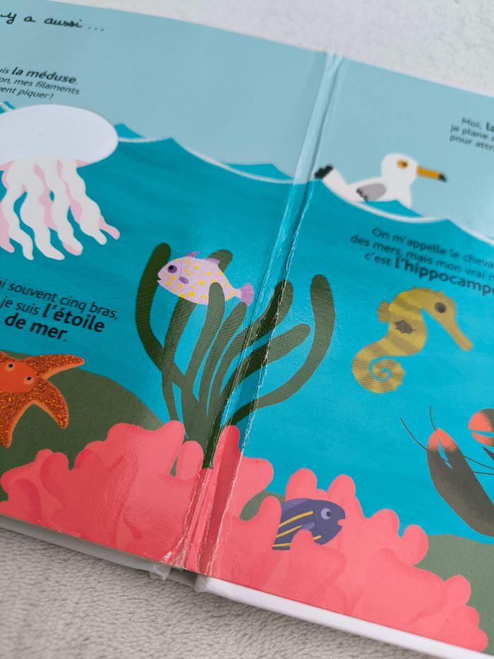 Livre Mes animaux des mers à toucher Milan - photo numéro 7