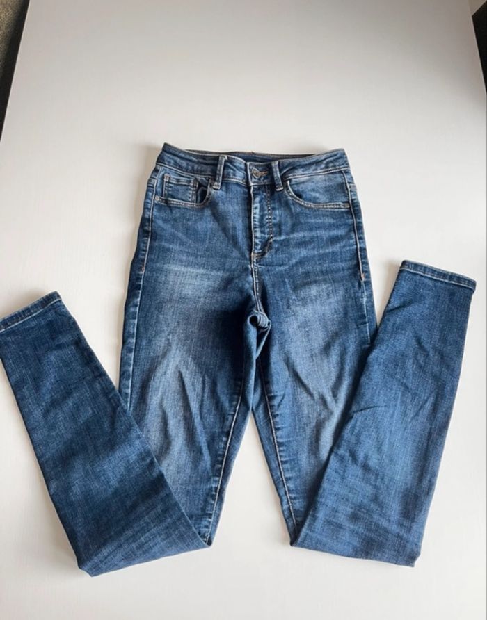 jeans skinny taille haute