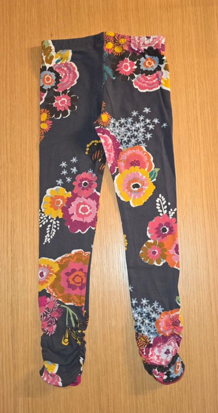 Legging fleuri Catimini 5 ans - photo numéro 2