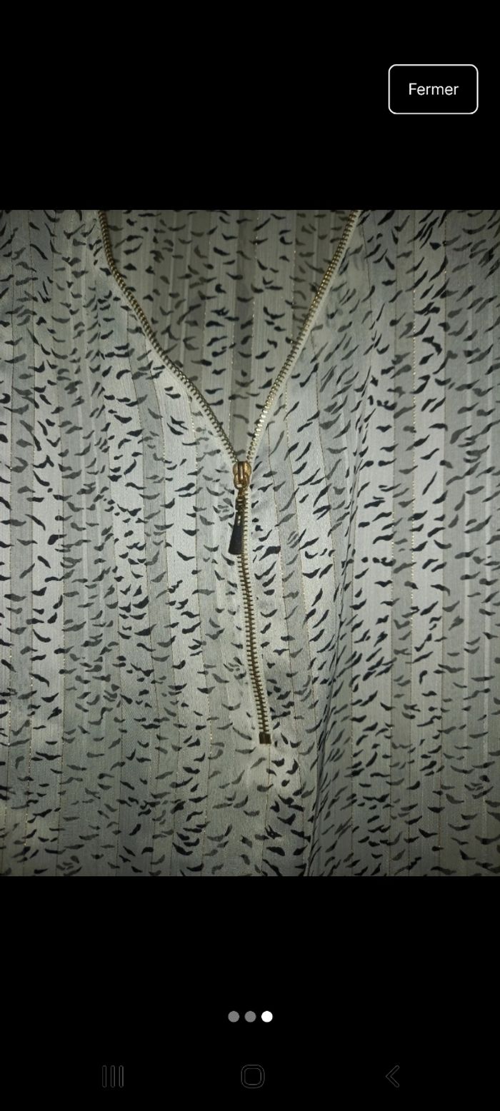 Blouse fils brillants