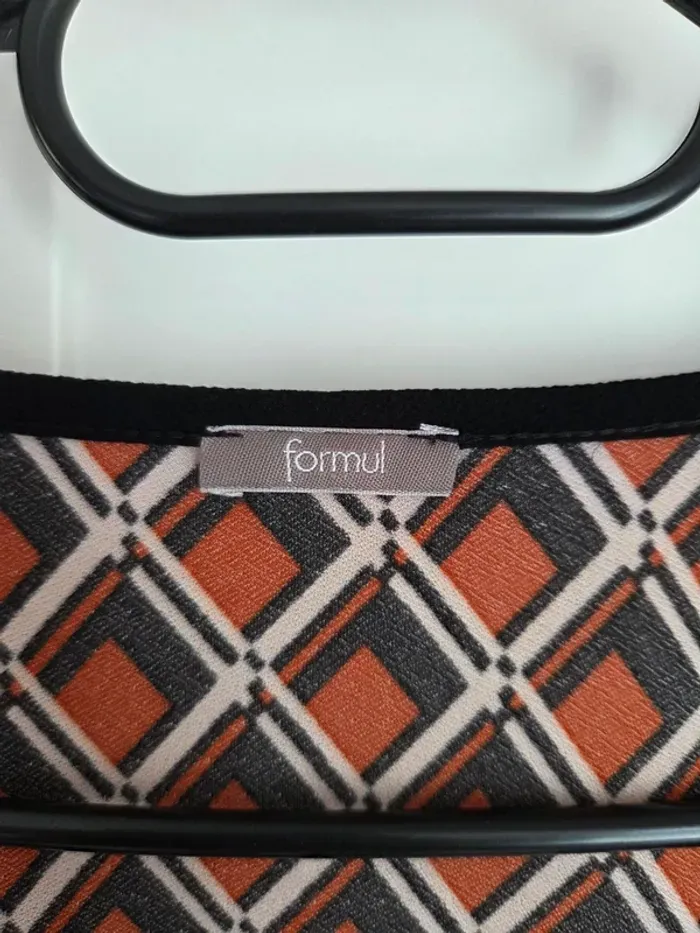 Blouse top chemise a carreaux vintage femme taille 38 - photo numéro 2