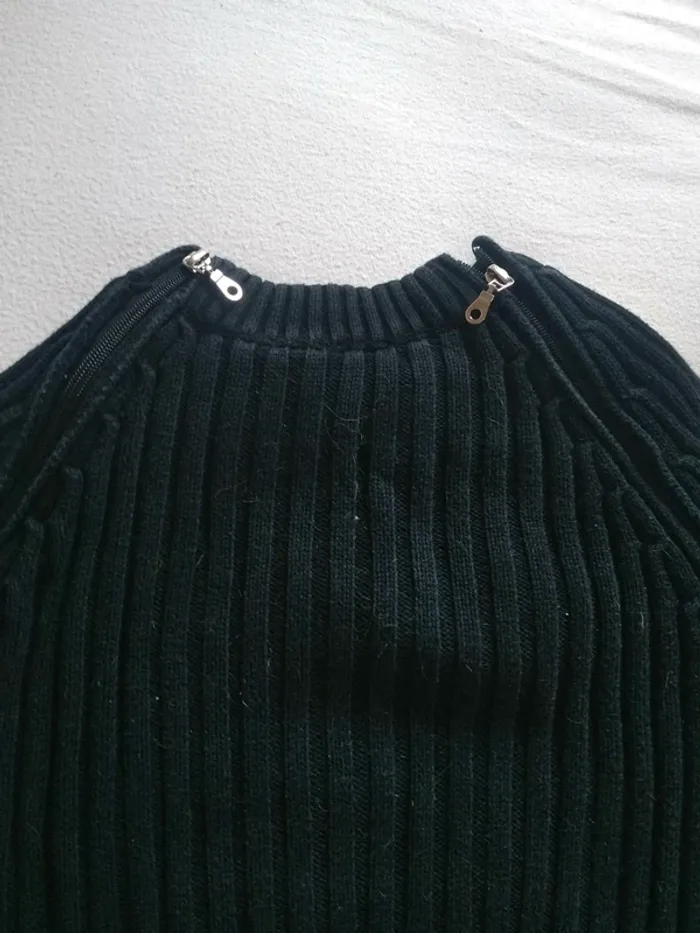 Pull Homme à côte noir - photo numéro 2