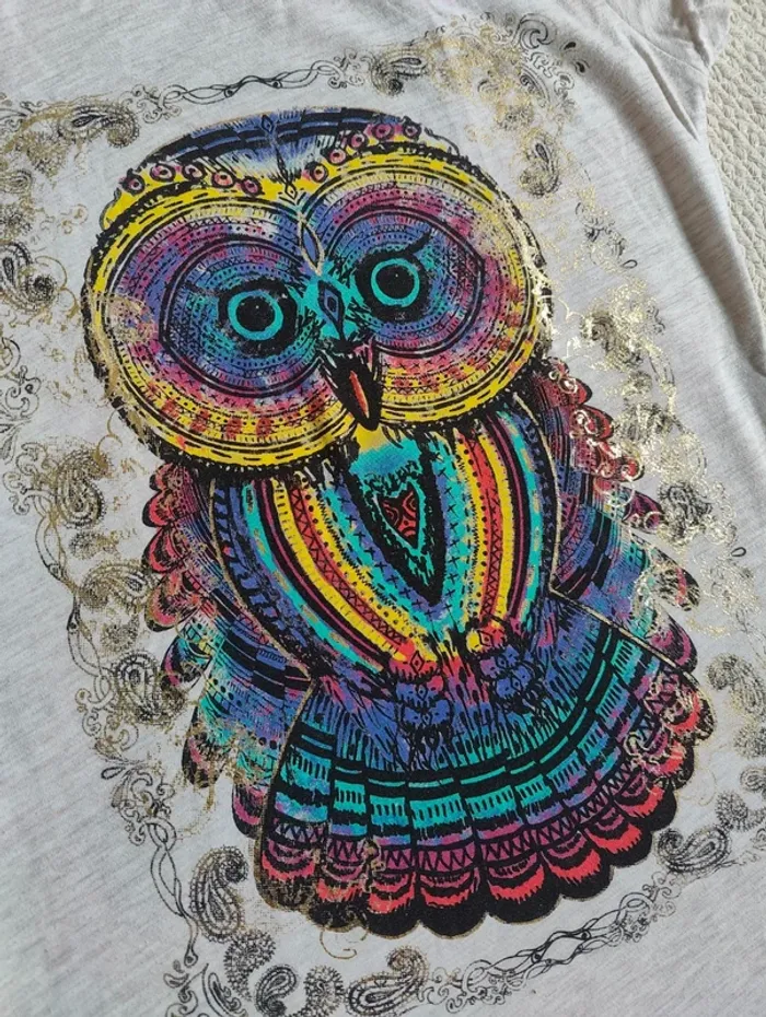 Tee-shirt hibou - photo numéro 3