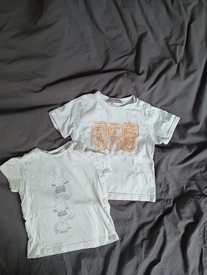 Lot 2 t-shirts 18 mois - photo numéro 8