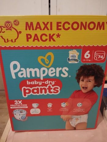 Couches Pampers baby dry pants taille 6 