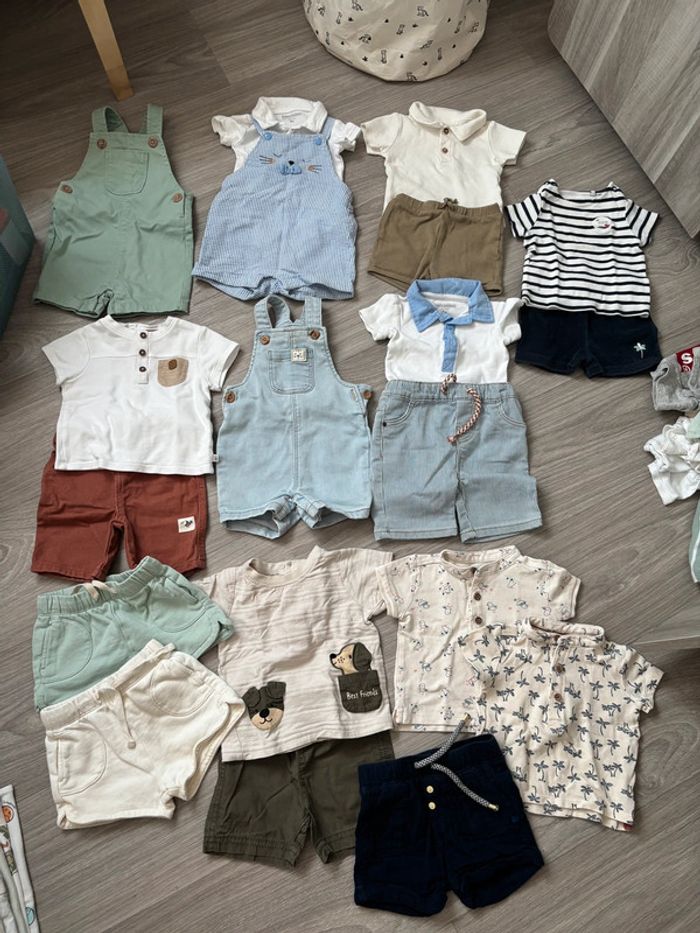 Lot vêtements bébé garçon été 6 mois