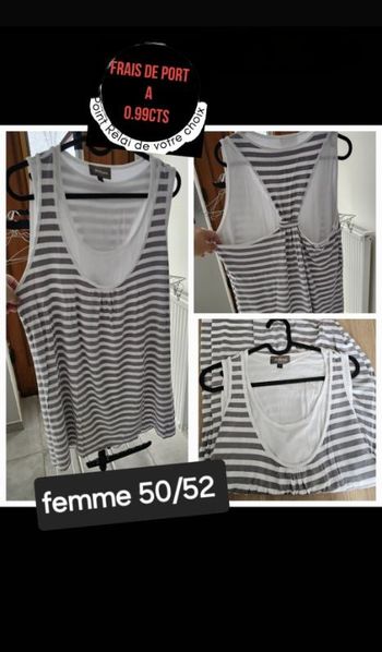 1 Débardeur 50/52 femme grande taille