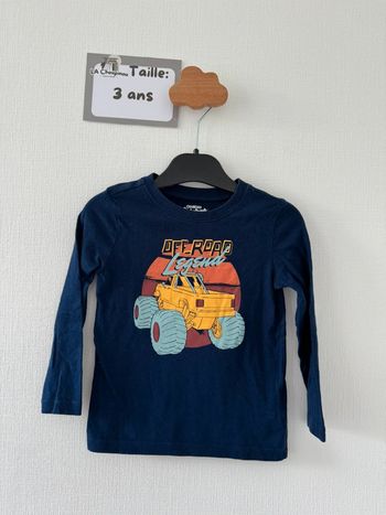 Tee shirt manches longues - taille 3 ans 🌼