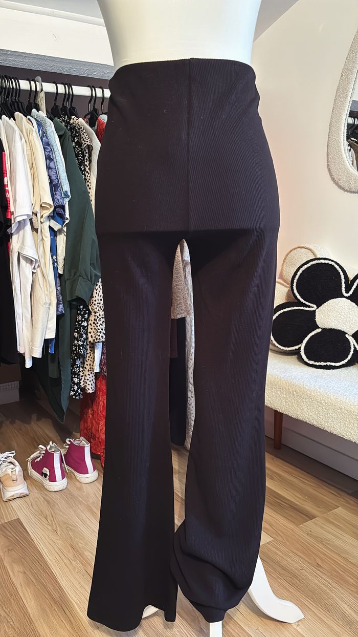 Pantalon noir côtelé patte d'éléphant Pimkie T36 - photo numéro 2