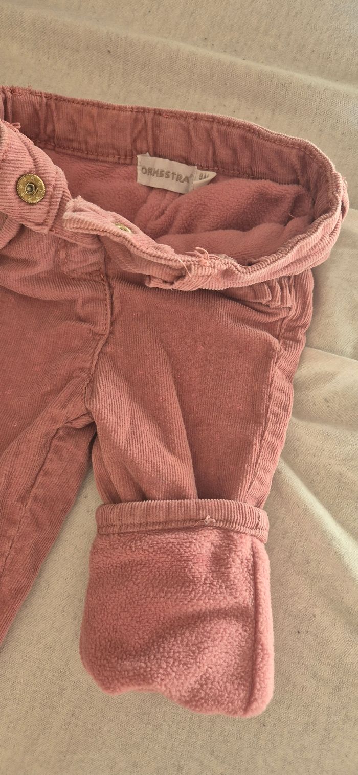 Pantalon en Velours pour Bébé – Taille 9 mois - photo numéro 2