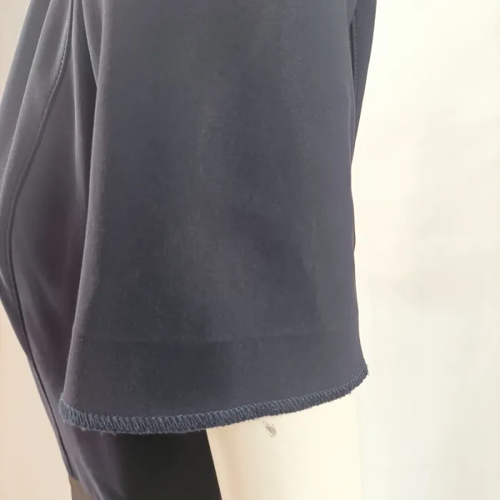 Robe courte cintrée bleu marine Pinko avec détail ceinture satinée A1143 - photo numéro 8