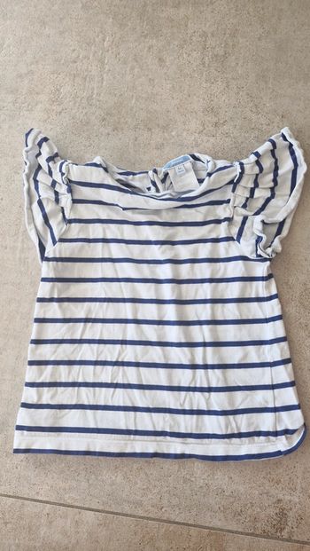 T-shirt marin marinière Jacadi taille 4 ans