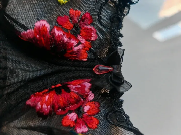 Soutien-gorge + porte-jarretelles Aubade - Rêve éveillé obscur - photo numéro 3