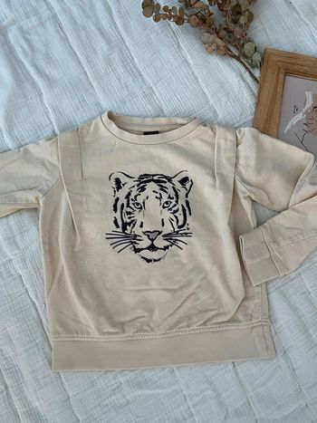 Sweat beige imprimée tigre - Fashion nova Kids