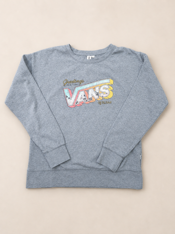 Sweat Vans gris logo vintage taille M