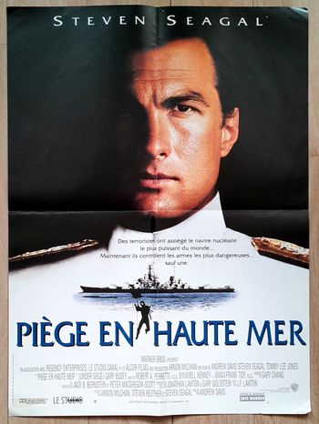 Affiche cinéma film Steven Seagal Piège en haute mer