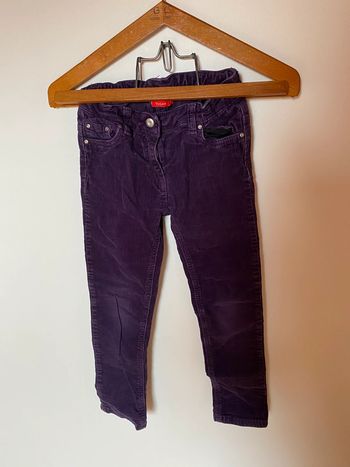 Jean en velours violet