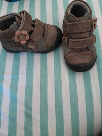 chaussures montantes filles à scratch