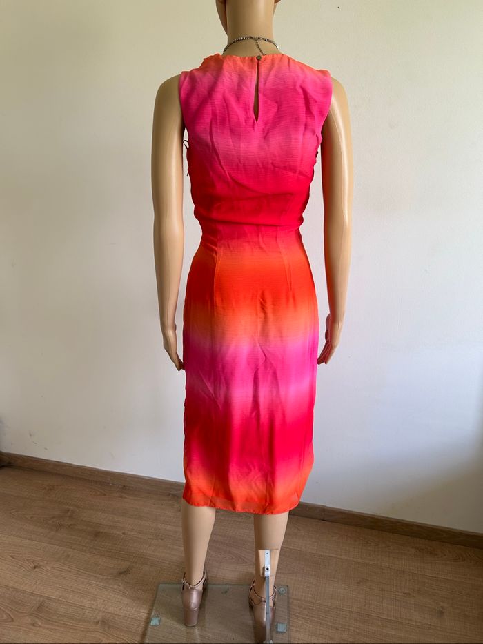 Robe mi longue multicolore neuve Naf Naf taille 34 - photo numéro 6