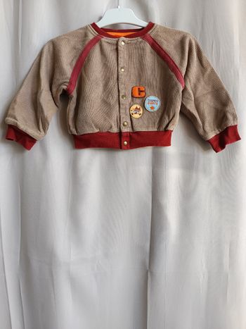 Gilet veste réversible garçon 2 ans Marèse