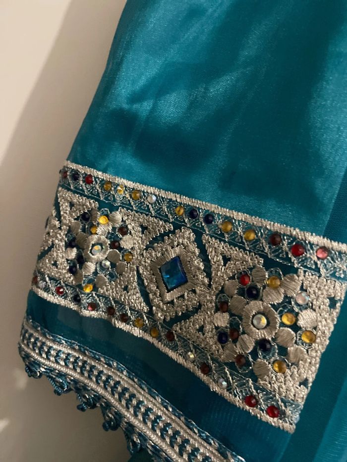 Caftan bleue émeraude - photo numéro 3