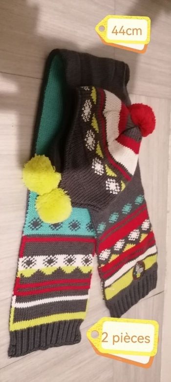 Écharpe +bonnet garçon