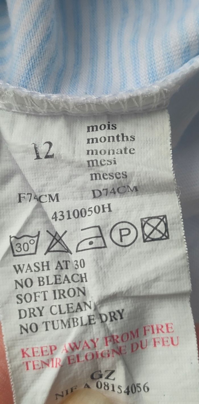 Lot de tee-shirt Alphabet taille 12 mois/ 1 ans - photo numéro 4