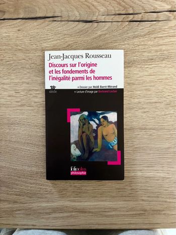 Discours sur l’origine et les fondements de l’inégalité parmi les hommes