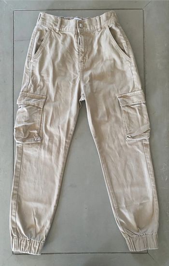 Pantalon cargo Jennyfer beige taille 36