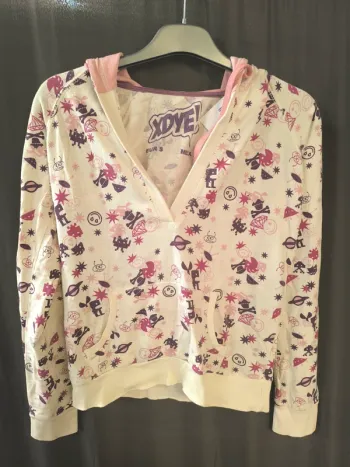 316988 pull à capuche crème femme S xdye
