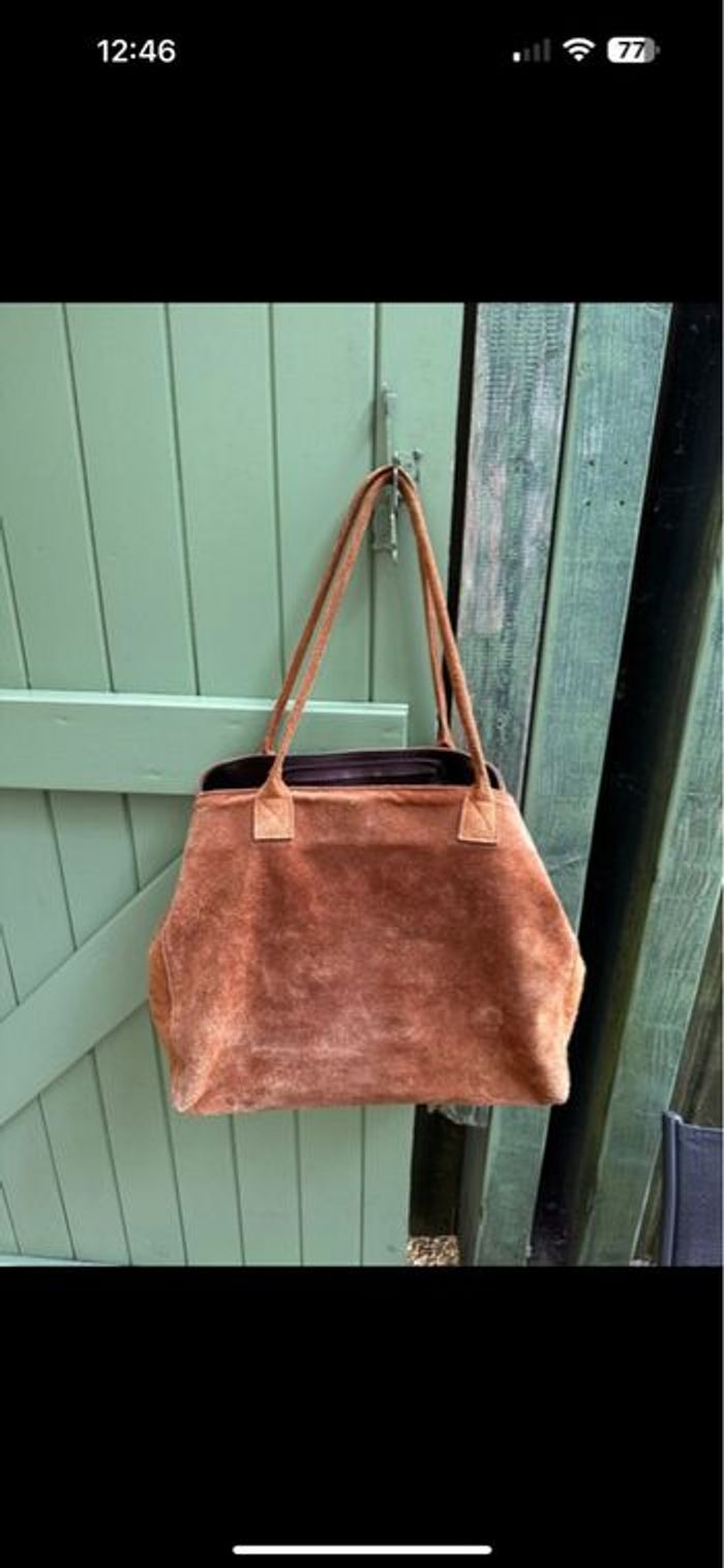 Sac marron en peau - photo numéro 4