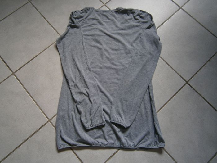 Tee-shirt ML gris Taille L/XL - photo numéro 7
