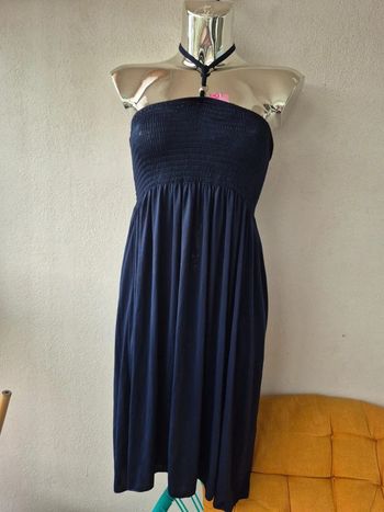 Robe sans bretelle uni