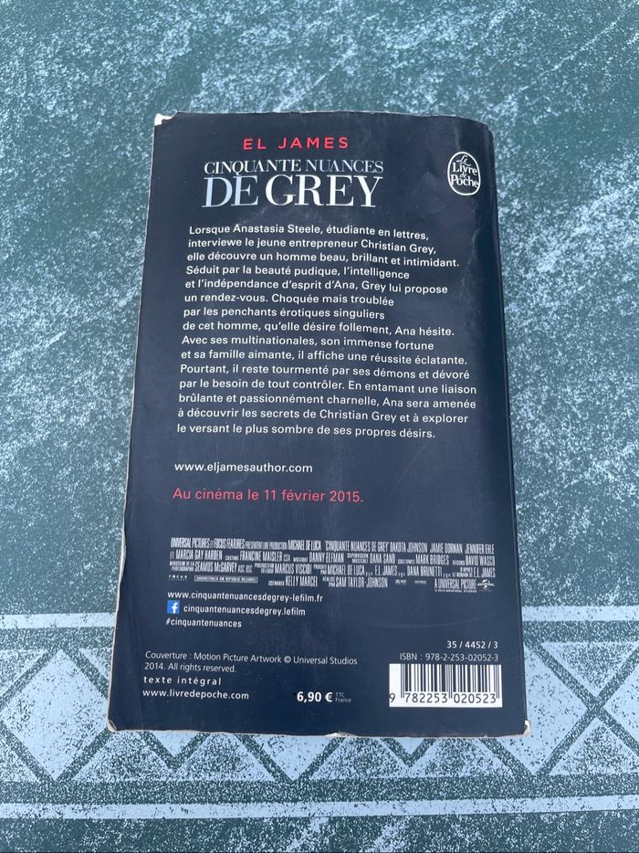 Cinquante nuances de Grey – E. L. James – Édition Le Livre de Poche (version cinéma) - photo numéro 2