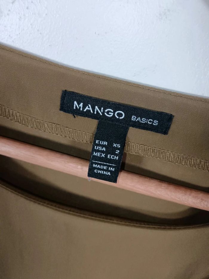 C6 robe kaki Mango XS - photo numéro 3