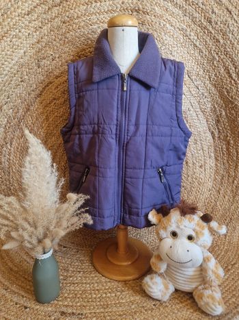 Doudoune sans manche violet fille 5 ans