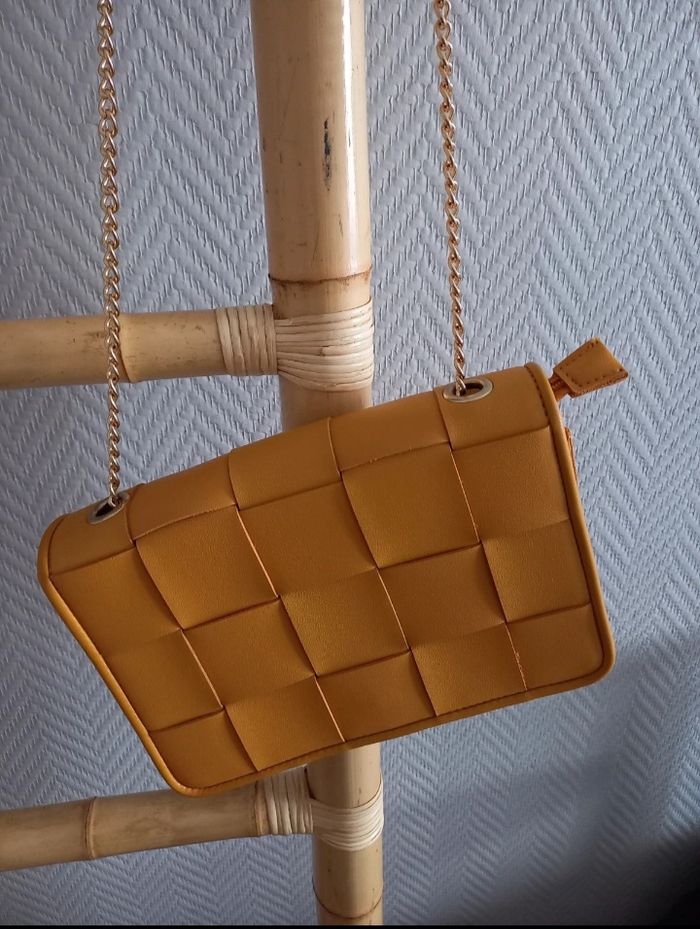 Sac à main jaune moutarde - photo numéro 2
