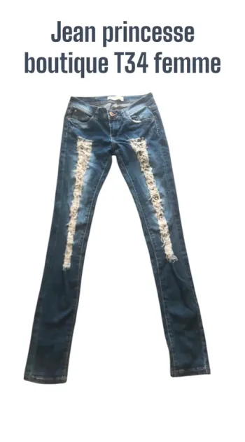 Jean princesse boutique T34 femme 👖