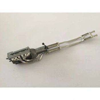 Moteur ligne échappement pièce détachée miniature jaguar type E 1961 1/18 burago #A15