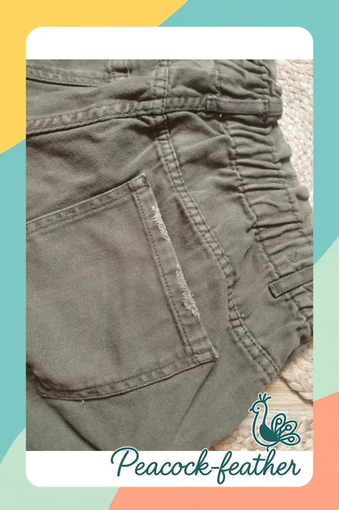 Short kaki 42 taille haute kiabi - photo numéro 5