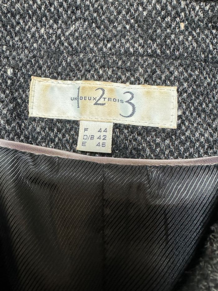 Caban en laine et soie 1 2 3 Taille 44 - photo numéro 3