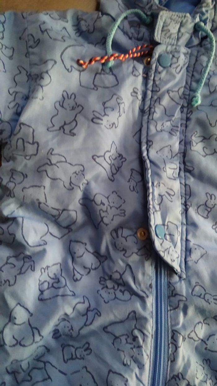 Combinaison bébé bleu oursons 1 mois - photo numéro 4